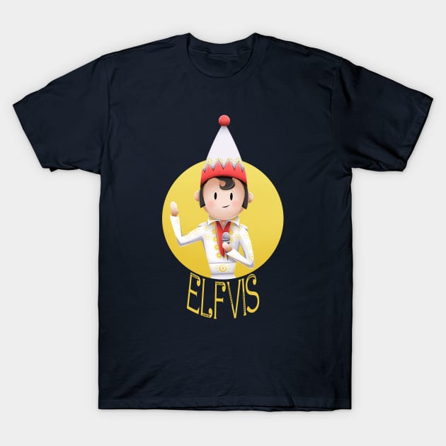 Elfvis T-Shirt by Art by Angele G